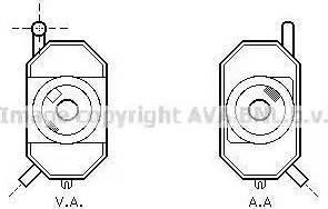 Ava Quality Cooling PE 3272 - Масляный радиатор, двигательное масло avtokuzovplus.com.ua