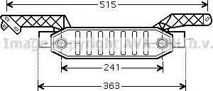 Ava Quality Cooling PE3282 - Масляний радіатор, рухове масло autocars.com.ua