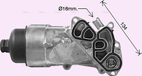 Ava Quality Cooling PE3396H - Масляный радиатор, двигательное масло autodnr.net