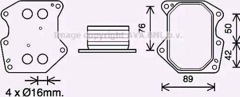 Ava Quality Cooling PE3399 - Масляный радиатор, двигательное масло avtokuzovplus.com.ua