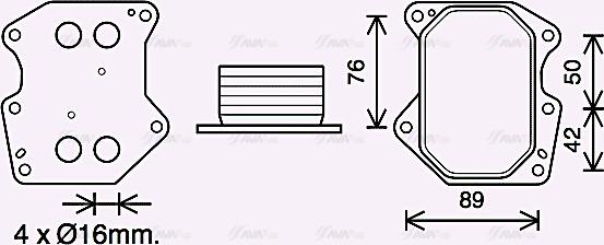 Ava Quality Cooling PE3400 - Масляний радіатор, рухове масло autocars.com.ua