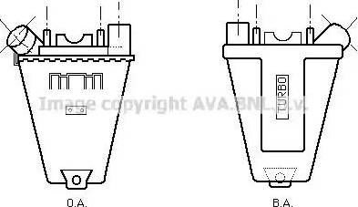 Ava Quality Cooling PE 4139 - Интеркулер, теплообменник турбины avtokuzovplus.com.ua