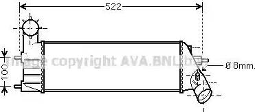 Ava Quality Cooling PE 4261 - Интеркулер autocars.com.ua