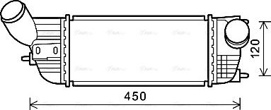 Ava Quality Cooling PE4362 - Интеркулер, теплообменник турбины avtokuzovplus.com.ua