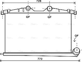 Ava Quality Cooling PE4363 - Интеркулер autocars.com.ua