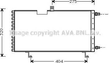 Ava Quality Cooling PE 5158 - Конденсатор, кондиціонер autocars.com.ua