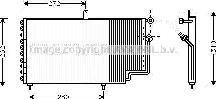 Ava Quality Cooling PE5169 - Конденсатор, кондиціонер autocars.com.ua