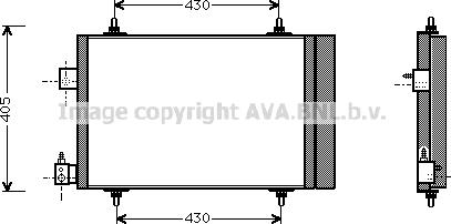 Ava Quality Cooling PE5193D - Конденсатор, кондиціонер autocars.com.ua