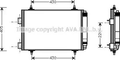 Ava Quality Cooling PE5215 - Конденсатор, кондиціонер autocars.com.ua