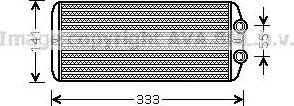 Ava Quality Cooling PE 6312 - Теплообмінник, опалення салону autocars.com.ua