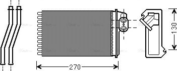 Ava Quality Cooling PE 6340 - Теплообменник, отопление салона avtokuzovplus.com.ua