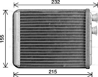 Ava Quality Cooling PE6431 - Теплообменник, отопление салона autodnr.net