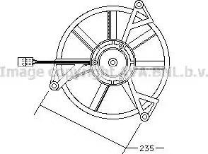 Ava Quality Cooling PE7505 - Електродвигун, вентиляція салону autocars.com.ua