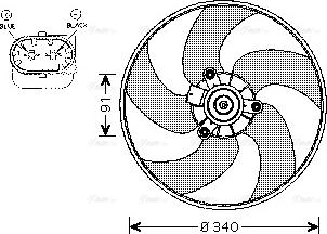 Ava Quality Cooling PE 7522 - Вентилятор, охлаждение двигателя autodnr.net