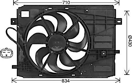 Ava Quality Cooling PE7561 - Вентилятор, охлаждение двигателя autodnr.net
