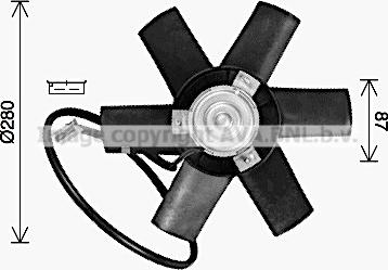 Ava Quality Cooling PE7562 - Вентилятор, охолодження двигуна autocars.com.ua