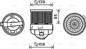 Ava Quality Cooling PE8370 - Вентилятор салону autocars.com.ua