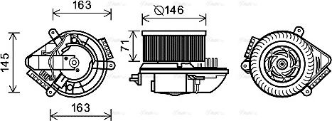 Ava Quality Cooling PE8504 - Вентилятор салону autocars.com.ua