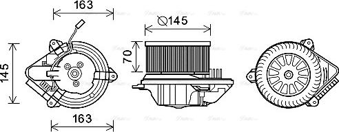 Ava Quality Cooling PE8510 - Вентилятор салону autocars.com.ua