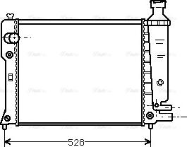 Ava Quality Cooling PEA2092 - Радіатор, охолодження двигуна autocars.com.ua