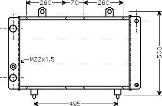 Ava Quality Cooling PEA2319 - Радіатор, охолодження двигуна autocars.com.ua