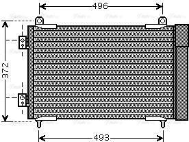 Ava Quality Cooling PEA5258D - Конденсатор, кондиціонер autocars.com.ua