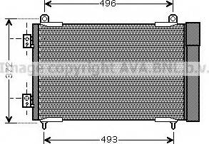 Ava Quality Cooling PEA5258 - Конденсатор, кондиціонер autocars.com.ua