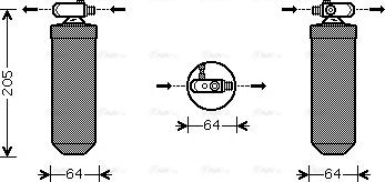 Ava Quality Cooling PE D303 - Осушувач, кондиціонер autocars.com.ua