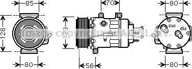 Ava Quality Cooling PE K307 - Компрессор кондиционера autodnr.net