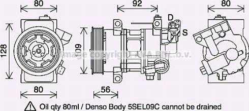 Ava Quality Cooling PEK418 - Компресор, кондиціонер autocars.com.ua