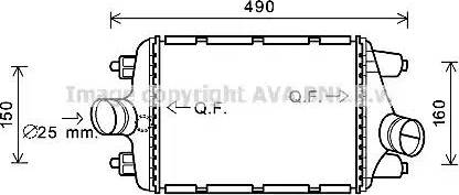 Ava Quality Cooling PR4081 - Интеркулер autocars.com.ua