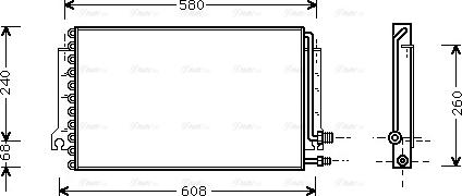 AVA PR 5024 - Конденсатор, кондиціонер autocars.com.ua