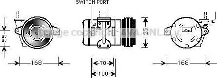 Ava Quality Cooling PR K030 - Компрессор кондиционера autodnr.net