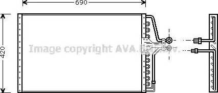 AVA PT 5001 - Конденсатор, кондиціонер autocars.com.ua