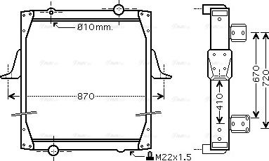 Ava Quality Cooling RE 2010 - Радіатор, охолодження двигуна autocars.com.ua