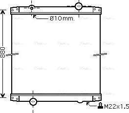 Ava Quality Cooling RE2011N - Радіатор, охолодження двигуна autocars.com.ua