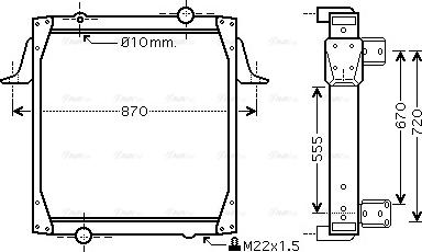 Ava Quality Cooling RE 2011 - Радіатор, охолодження двигуна autocars.com.ua