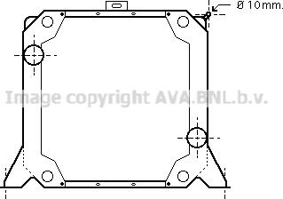 Ava Quality Cooling RE2017 - Радіатор, охолодження двигуна autocars.com.ua