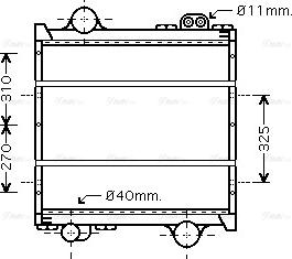 Ava Quality Cooling RE2040 - Радиатор, охлаждение двигателя avtokuzovplus.com.ua