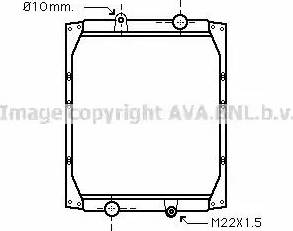 Ava Quality Cooling RE 2051 - Радіатор, охолодження двигуна autocars.com.ua