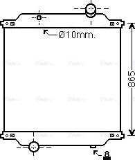 Ava Quality Cooling RE2067N - Радіатор, охолодження двигуна autocars.com.ua