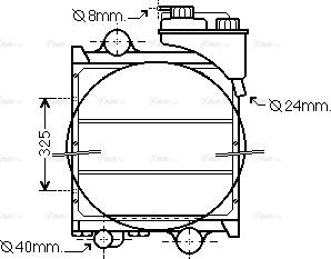 Ava Quality Cooling RE2092 - Радиатор, охлаждение двигателя avtokuzovplus.com.ua