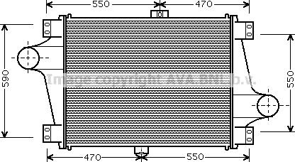 Ava Quality Cooling RE4019 - Интеркулер autocars.com.ua