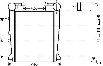 Ava Quality Cooling RE4033 - Интеркулер autocars.com.ua