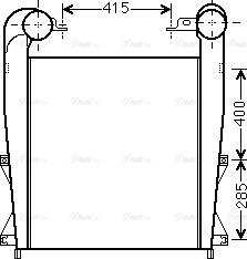 Ava Quality Cooling RE 4076 - Интеркулер, теплообменник турбины avtokuzovplus.com.ua