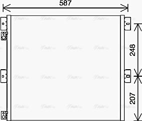 Ava Quality Cooling RE5126 - Конденсатор, кондиціонер autocars.com.ua
