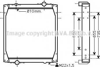 Ava Quality Cooling REA2011 - Радіатор, охолодження двигуна autocars.com.ua