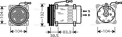 Ava Quality Cooling REAK072 - Компресор, кондиціонер autocars.com.ua