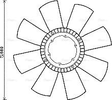 Ava Quality Cooling REB110 - Вентилятор, охолодження двигуна autocars.com.ua