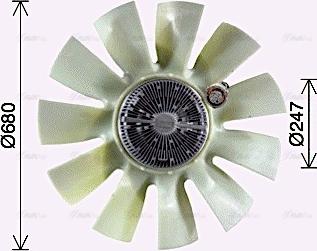 Ava Quality Cooling REF140 - Вентилятор, охолодження двигуна autocars.com.ua